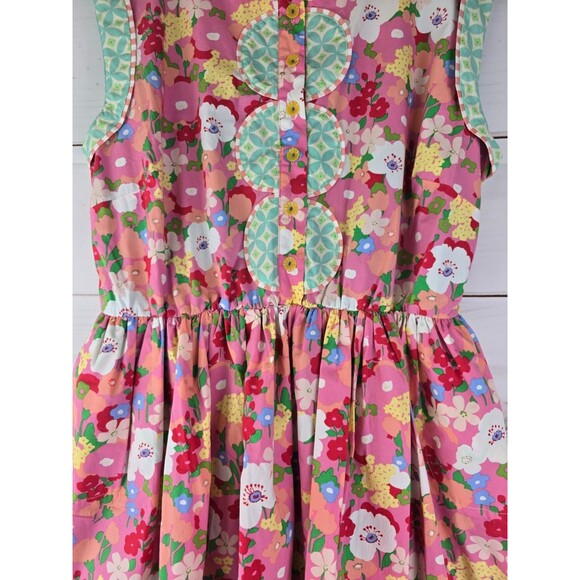 Matilda Jane - Leah Dress - Floral Pink Blue Button Casual Party - Women’s X-Lg - Picture 3 of 8